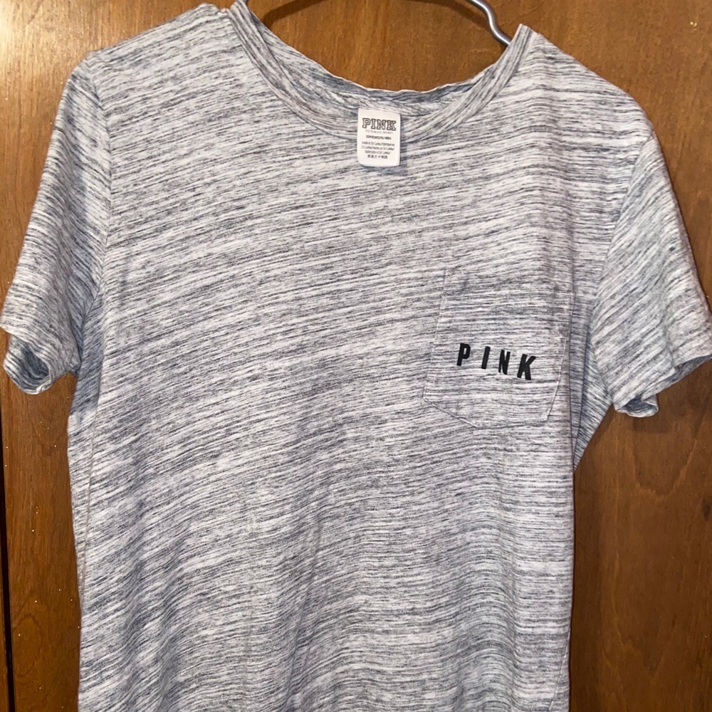 cute bling checkered VS PINK shirt